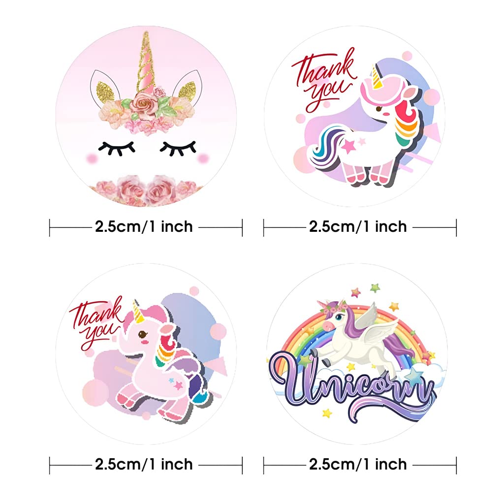 HASTHIP PVC Fantasy Unicorn 4 Different Design Thank Baking Decoration Stickers Label DIY Handmade Gifts Decoration Exchange Gifts Envelope Sealing Stickers -500 Sheets HASTHIP PVC Fantasy Unicorn 4 Different Design Thank Baking Decoration Stickers Label DIY Handmade Gifts Decoration Exchange Gifts Envelope Sealing Stickers -500 Sheets